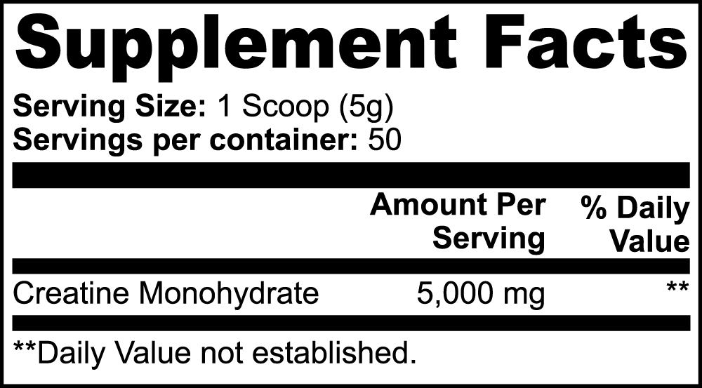 Creatine Monohydrate - Fit Vault Luxe